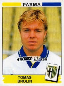 Sticker Tomas Brolin - Calciatori 1994-1995 - Panini