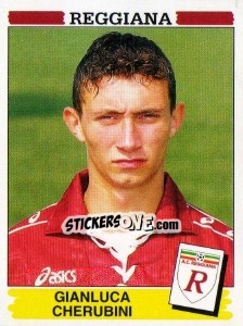 Sticker Gianlica Cherubini - Calciatori 1994-1995 - Panini