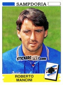 Sticker Roberto Mancini - Calciatori 1994-1995 - Panini