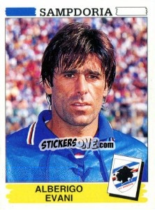 Sticker Alberigo Evani - Calciatori 1994-1995 - Panini