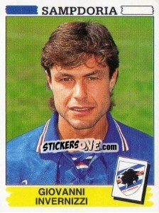 Sticker Giovanni Invernizzi - Calciatori 1994-1995 n. 338 - Panini