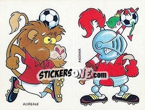 Figurina Mascotte Acireale / Ancona - Calciatori 1994-1995 - Panini