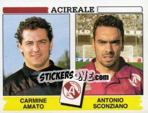 Figurina Carmine Amato / Antonio Sconziano - Calciatori 1994-1995 - Panini