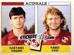 Sticker Gaetano Vasari / Fabio Favi - Calciatori 1994-1995 n. 367 - Panini