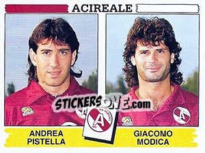 Sticker Andrea Pistella / Giacomo Modica - Calciatori 1994-1995 n. 368 - Panini