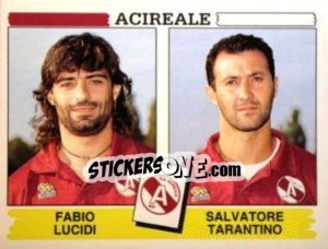 Sticker Fabio Lucidi / Salvatore Tarantino - Calciatori 1994-1995 n. 369 - Panini