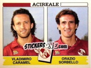 Sticker Vladimiro Caramel / Orazio Sorbello - Calciatori 1994-1995 n. 370 - Panini
