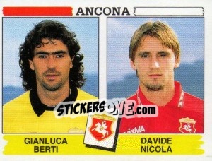 Sticker Gianluca Berti / Davide Nicola - Calciatori 1994-1995 n. 373 - Panini