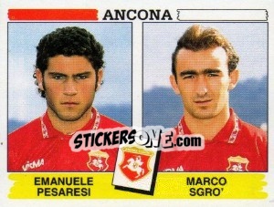 Sticker Emanuele Pesaresi / Marco Sgro' - Calciatori 1994-1995 n. 374 - Panini