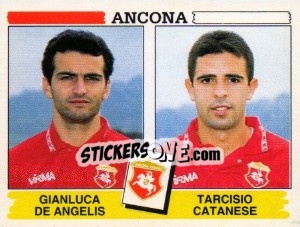 Sticker Gianluca De Angelis / Tarcisio Catanese - Calciatori 1994-1995 n. 376 - Panini