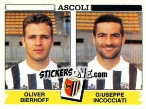 Figurina Oliver Bierhoff / Giuseppe Incocciati - Calciatori 1994-1995 - Panini