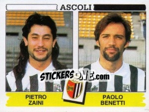 Sticker Pietro Zaini / Paolo Benetti - Calciatori 1994-1995 - Panini