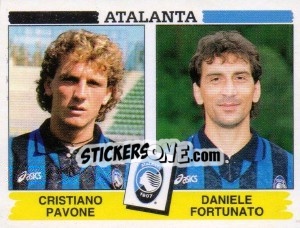 Cromo Cristiano Panone / Daniele Fortunato - Calciatori 1994-1995 - Panini