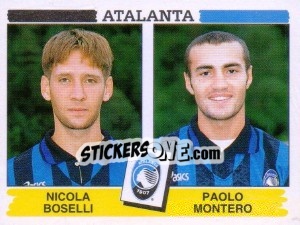 Sticker Nicola Boselli / Paolo Montero - Calciatori 1994-1995 n. 394 - Panini