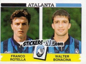Sticker Franco Rotella / Walter Bonacina - Calciatori 1994-1995 n. 395 - Panini