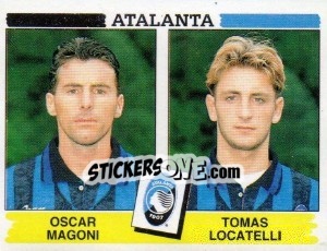 Sticker Oscar Magoni / Tomas Locatelli - Calciatori 1994-1995 n. 398 - Panini