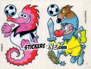 Sticker Mascotte Cezena / ChievoVerona - Calciatori 1994-1995 - Panini