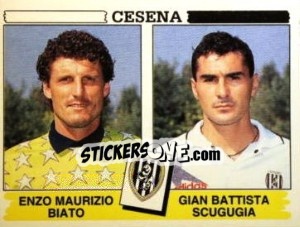 Sticker Enzo Maurizio Biato / Gian Battista Scugugia - Calciatori 1994-1995 n. 402 - Panini