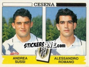 Sticker Andrea Sussi / Alessandro Romano - Calciatori 1994-1995 n. 403 - Panini
