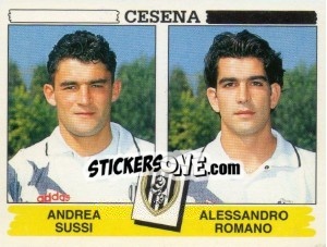 Sticker Andrea Sussi / Alessandro Romano - Calciatori 1994-1995 - Panini