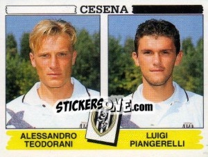 Sticker Alessandro Teodorani / Luigi Piangerelli - Calciatori 1994-1995 n. 405 - Panini