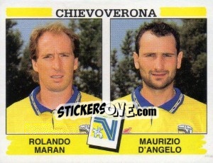 Sticker Rolando Maran / Maurizio D'Angelo - Calciatori 1994-1995 n. 413 - Panini