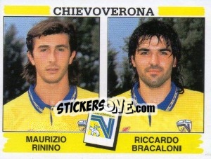 Sticker Maurizio Rinino / Riccardo Bracaloni - Calciatori 1994-1995 n. 414 - Panini