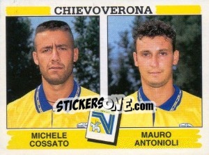 Cromo Michele Cossato / Mauro Antonioli - Calciatori 1994-1995 - Panini