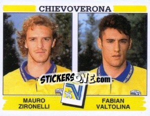 Sticker Mauro Zoronelli / Fabian Valtolina - Calciatori 1994-1995 n. 417 - Panini