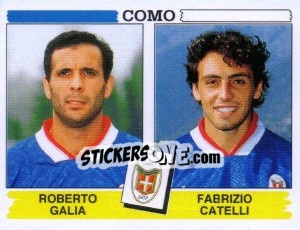 Sticker Roberto Galia / Fabrizio Catelli - Calciatori 1994-1995 n. 424 - Panini