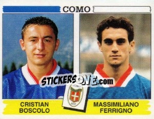 Figurina Cristian Boscolo / Massimiliano Ferrigno - Calciatori 1994-1995 - Panini