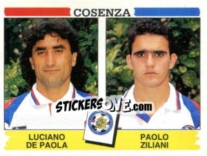 Figurina Luciano De Paola / Paolo Ziliani - Calciatori 1994-1995 - Panini