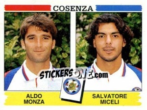 Sticker Aldo Monza / Salvatore Miceli - Calciatori 1994-1995 - Panini