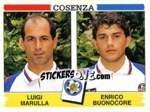 Sticker Luigi Marulla / Enrico Buonocore - Calciatori 1994-1995 n. 434 - Panini