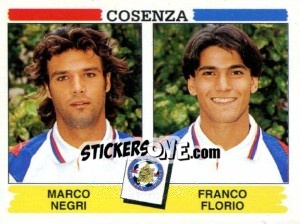 Sticker Marco Negri / Franco Florio - Calciatori 1994-1995 n. 435 - Panini