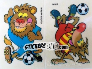 Sticker Mascotte Fidelis Andria / Lecce - Calciatori 1994-1995 n. 437 - Panini
