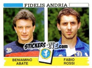 Sticker Beniamino Abate / Fabio Rossi - Calciatori 1994-1995 n. 440 - Panini