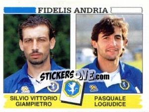 Sticker Silvio Vittorio Giampietro / Pasquale Logiudice - Calciatori 1994-1995 n. 442 - Panini