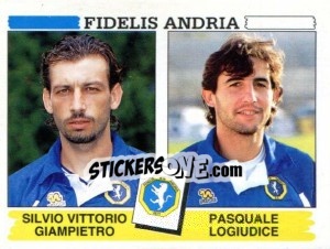 Sticker Silvio Vittorio Giampietro / Pasquale Logiudice - Calciatori 1994-1995 - Panini