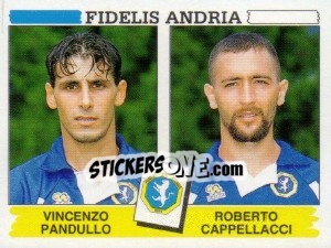 Sticker Vincenzo Pandullo / Roberto Cappellacci - Calciatori 1994-1995 n. 443 - Panini