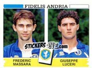 Sticker Frederic Massara / Giuseppe Luceri - Calciatori 1994-1995 n. 445 - Panini