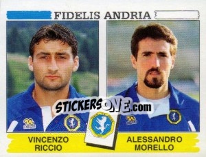 Sticker Vincenzo Riccio / Alessandro Morello - Calciatori 1994-1995 n. 446 - Panini