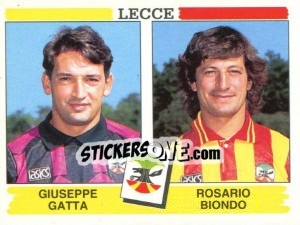 Sticker Giuseppe Gatta / Rosario Biondo - Calciatori 1994-1995 n. 449 - Panini