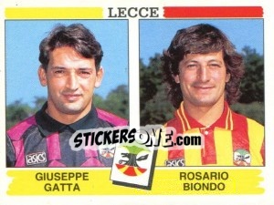 Cromo Giuseppe Gatta / Rosario Biondo - Calciatori 1994-1995 - Panini