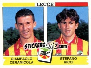 Sticker Giampaolo Ceramicola / Stefano Ricci - Calciatori 1994-1995 n. 451 - Panini