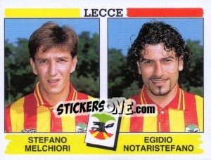 Figurina Stefano Melchiori / Egidio Notaristefano - Calciatori 1994-1995 - Panini