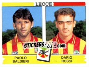 Cromo Paolo Baldieri / Dario Rossi - Calciatori 1994-1995 - Panini