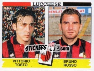 Sticker Vittorio Tosto / Bruno Russo - Calciatori 1994-1995 n. 460 - Panini