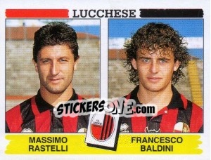 Sticker Massimo Rastelli / Francesco Baldini - Calciatori 1994-1995 n. 464 - Panini