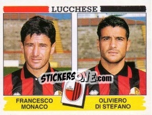 Sticker Francesco Monaco / Oliviero Di Stefano - Calciatori 1994-1995 n. 465 - Panini